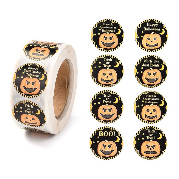 PandaHall Halloween Self-Adhesive Paper Gift Tag Stickers, Flat Round with Pumpkin, Black, 2.5cm, about 500pcs/roll Paper Pumpkin Black
PandaHall Halloween Self-Adhesive Paper Gift Tag Stickers, Flat Round with Pumpkin, Black, 2.5cm, about 500pcs/roll Paper Pumpkin Black