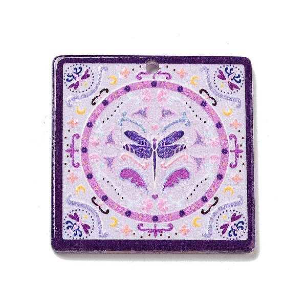 PandaHall Acrylic Pendants, Square with Butterfly, Purple, 35x35x2mm, Hole: 2mm Acrylic Square Purple
PandaHall Acrylic Pendants, Square with Butterfly, Purple, 35x35x2mm, Hole: 2mm Acrylic Square Purple