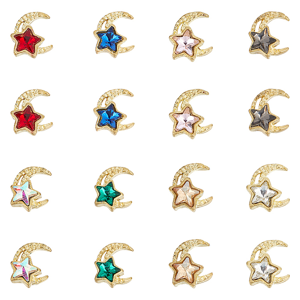 PandaHall FIBLOOM 48Pcs 8 Colors Brilliant Moon Star Cabochons Sparking Rhinestone Nail Art Carms Light Gold Tone Alloy Cabochons Celestial..., Multicolor
PandaHall FIBLOOM 48Pcs 8 Colors Brilliant Moon Star Cabochons Sparking Rhinestone Nail Art Carms Light Gold Tone Alloy Cabochons Celestial..., Multicolor