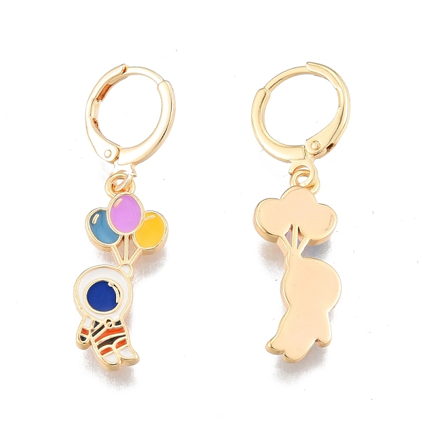 PandaHall Colorful Enamel Spaceman Dangle Leverback Earrings, Brass Jewelry for Women, Cadmium Free & Nickel Free & Lead Free, Real 18K Gold...
PandaHall Colorful Enamel Spaceman Dangle Leverback Earrings, Brass Jewelry for Women, Cadmium Free & Nickel Free & Lead Free, Real 18K Gold...