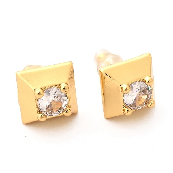PandaHall Brass Micro Pave Cubic Zirconia Stud Earrings, with Plastic Ear Nuts, Long-Lasting Plated, Real 18K Gold Plated, Square, Clear...
PandaHall Brass Micro Pave Cubic Zirconia Stud Earrings, with Plastic Ear Nuts, Long-Lasting Plated, Real 18K Gold Plated, Square, Clear...