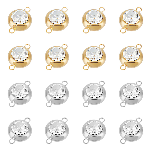 PandaHall Unicraftale 16Pcs 2 Colors 304 Stainless Steel Pave Clear Cubic Zirconia Connector Charms, Flat Round Links, Golden & Stainless...
PandaHall Unicraftale 16Pcs 2 Colors 304 Stainless Steel Pave Clear Cubic Zirconia Connector Charms, Flat Round Links, Golden & Stainless...