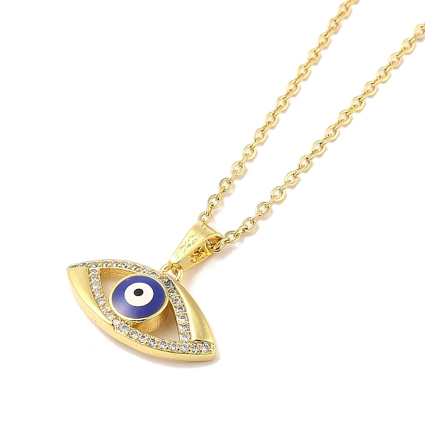 PandaHall 304 Stainless Steel Pendant Necklaces,Brass Micro Pave Cubic Zirconia Pendant with Enamel Necklaces, Eye, 17.52 inch(44.5cm)..., Clear
PandaHall 304 Stainless Steel Pendant Necklaces,Brass Micro Pave Cubic Zirconia Pendant with Enamel Necklaces, Eye, 17.52 inch(44.5cm)..., Clear