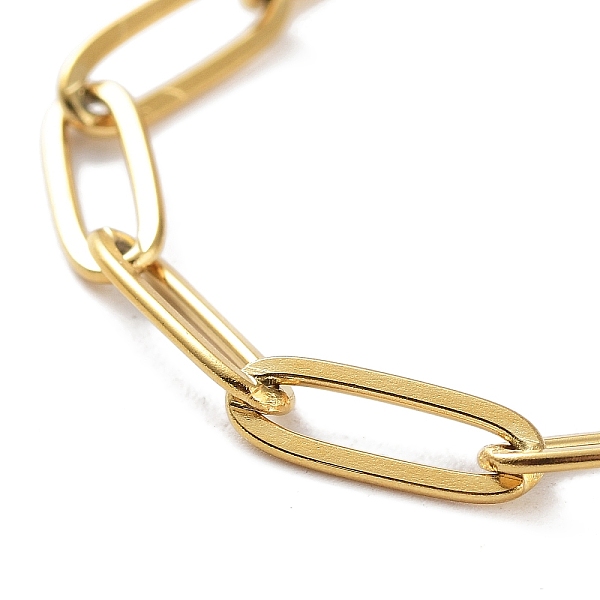 PandaHall 316 Surgical Stainless Steel Paperclip Chain Bracelets, Drawn Elongated Cable Chains Bracelet, Golden, 5-1/2 inch(14cm) 316...
PandaHall 316 Surgical Stainless Steel Paperclip Chain Bracelets, Drawn Elongated Cable Chains Bracelet, Golden, 5-1/2 inch(14cm) 316...