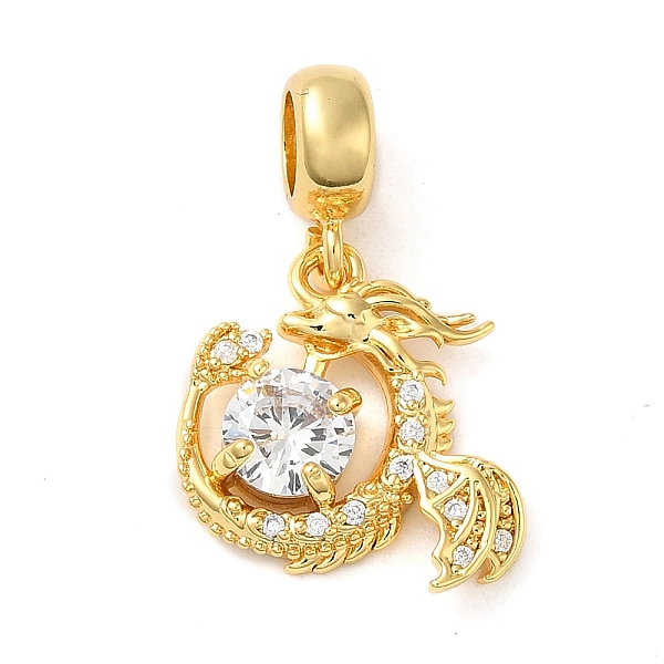 PandaHall Rack Plating Brass Pave Clear Cubic Zirconia European Dangle Charms, Large Hole Dragon Pendants, Cadmium Free & Lead Free...
PandaHall Rack Plating Brass Pave Clear Cubic Zirconia European Dangle Charms, Large Hole Dragon Pendants, Cadmium Free & Lead Free...