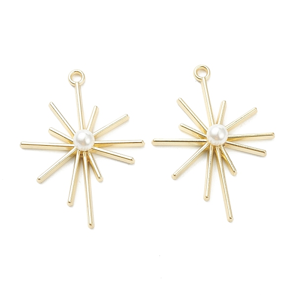 PandaHall Alloy Pendants, with Acrylic Pearl Beads, Shining Star, Light Gold, 42.5x31.5x7mm, Hole: 2mm Alloy Star
PandaHall Alloy Pendants, with Acrylic Pearl Beads, Shining Star, Light Gold, 42.5x31.5x7mm, Hole: 2mm Alloy Star
