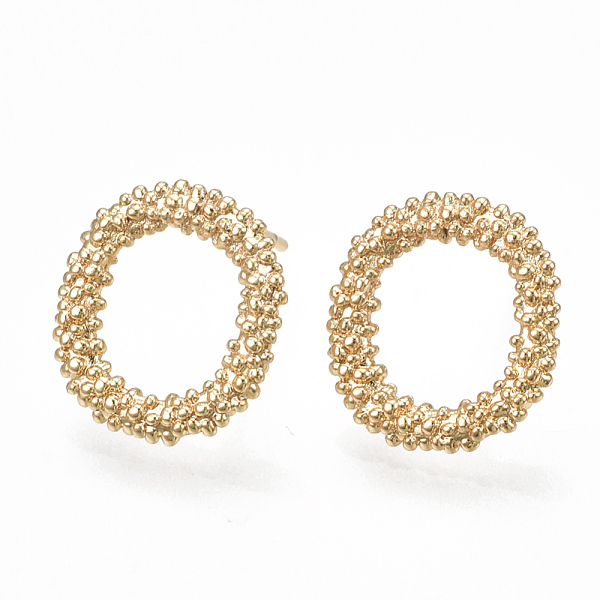 PandaHall Brass Stud Earrings, Oval, Real 18K Gold Plated, 15x14mm, Pin: 0.7mm Brass
PandaHall Brass Stud Earrings, Oval, Real 18K Gold Plated, 15x14mm, Pin: 0.7mm Brass
