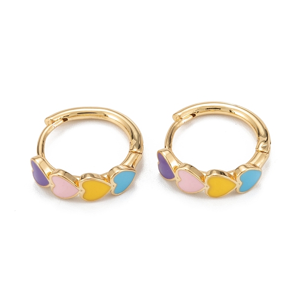 PandaHall Brass Enamel Hoop Earrings, Long-Lasting Plated, Heart, Real 18K Gold Plated, 16.5x15.5x2.5~5mm, Pin: 0.8mm Brass Ring
PandaHall Brass Enamel Hoop Earrings, Long-Lasting Plated, Heart, Real 18K Gold Plated, 16.5x15.5x2.5~5mm, Pin: 0.8mm Brass Ring