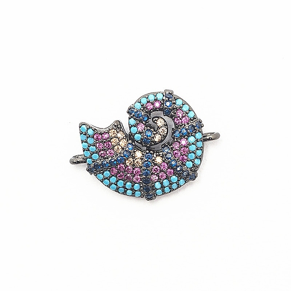 PandaHall Metal Pave Colorful Cubic Zirconia Connector Charms, Conch Shell Links, Gunmetal, 22.3x15.1mm Cubic Zirconia Shell Shape
PandaHall Metal Pave Colorful Cubic Zirconia Connector Charms, Conch Shell Links, Gunmetal, 22.3x15.1mm Cubic Zirconia Shell Shape