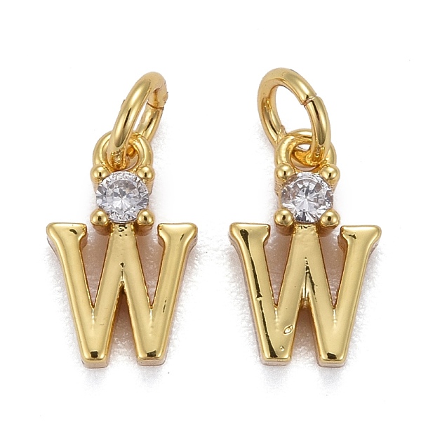 PandaHall Brass Micro Pave Clear Cubic Zirconia Pendants, with Jump Rings, Real 18K Gold Plated, Long-Lasting Plated, Letter, Letter.W...
PandaHall Brass Micro Pave Clear Cubic Zirconia Pendants, with Jump Rings, Real 18K Gold Plated, Long-Lasting Plated, Letter, Letter.W...