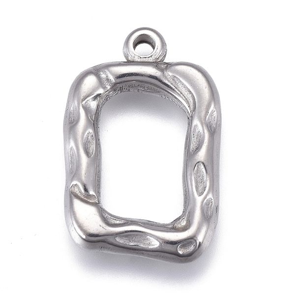 PandaHall 304 Stainless Steel Hammered Pendants, Frame, Stainless Steel Color, 20x13x3mm, Hole: 1.4mm 304 Stainless Steel Rectangle
PandaHall 304 Stainless Steel Hammered Pendants, Frame, Stainless Steel Color, 20x13x3mm, Hole: 1.4mm 304 Stainless Steel Rectangle
