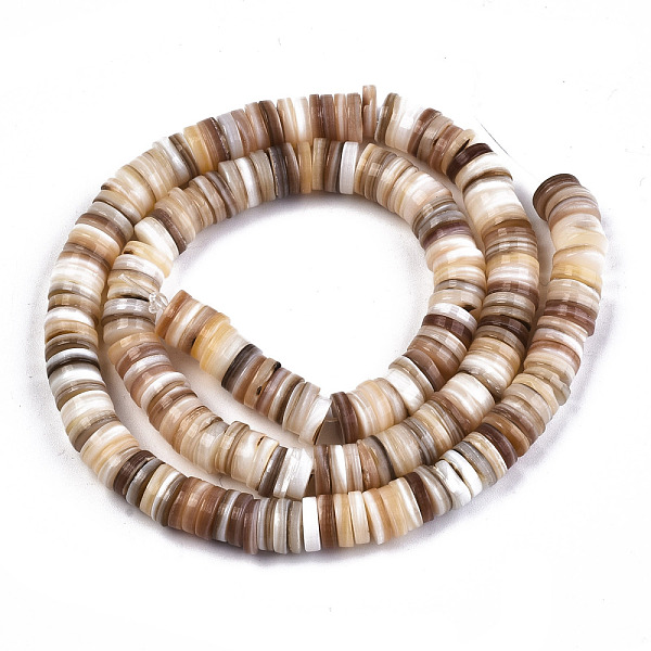 PandaHall Natural Freshwater Shell Beads Strands, Disc/Flat Round, Heishi Beads, Shell Shards, Wheat, 7~8x0.5~2.5mm, Hole: 0.8mm, about..., Orange
PandaHall Natural Freshwater Shell Beads Strands, Disc/Flat Round, Heishi Beads, Shell Shards, Wheat, 7~8x0.5~2.5mm, Hole: 0.8mm, about..., Orange