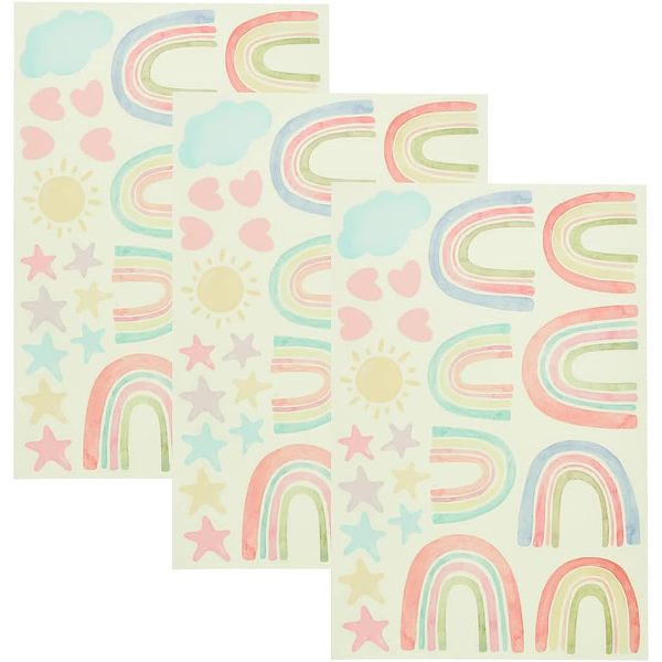 PandaHall Waterproof PVC Luminous Wall Stickers, Self-Adhesive Decals, for DIY Bedroom, Indoor Decorations, Colorful, Rectangle with Rainbow...
PandaHall Waterproof PVC Luminous Wall Stickers, Self-Adhesive Decals, for DIY Bedroom, Indoor Decorations, Colorful, Rectangle with Rainbow...