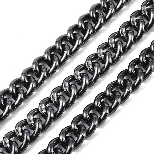 PandaHall Aluminium Curb Chain, Unwelded, with Spool, Gunmetal, 15.5x13x3.5mm, about 39.37 Feet(12m)/Roll Aluminum
PandaHall Aluminium Curb Chain, Unwelded, with Spool, Gunmetal, 15.5x13x3.5mm, about 39.37 Feet(12m)/Roll Aluminum