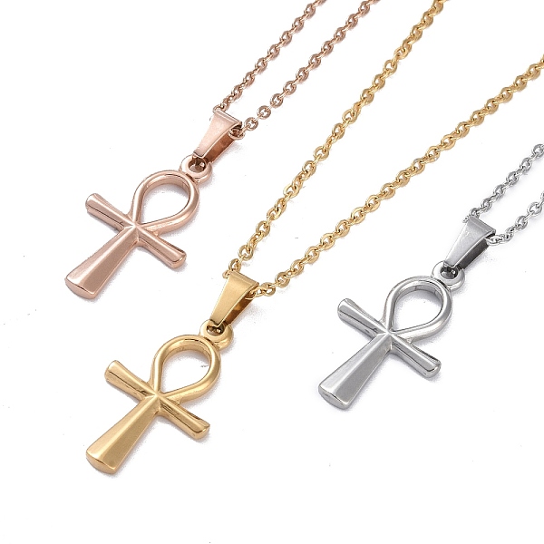 PandaHall Ion Plating(IP) 304 Stainless Steel Cable Chain Necklaces, Cross Pendant Necklaces for Women, Mixed Color, 16.14 inch(41cm) 304...
PandaHall Ion Plating(IP) 304 Stainless Steel Cable Chain Necklaces, Cross Pendant Necklaces for Women, Mixed Color, 16.14 inch(41cm) 304...