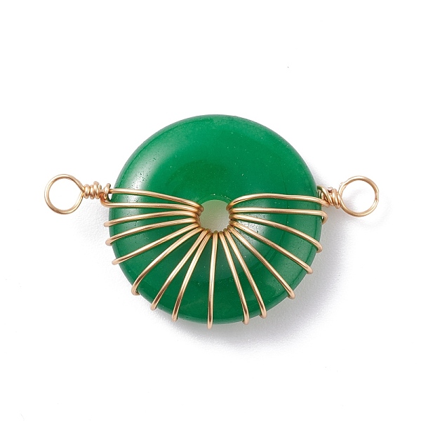 PandaHall Natural Malaysia Jade Link Connectors, with Real 18K Gold Plated Eco-Friendly Copper Wire, Donut/Pi Disc, 39x25.5x7mm, Hole: 3.5mm...
PandaHall Natural Malaysia Jade Link Connectors, with Real 18K Gold Plated Eco-Friendly Copper Wire, Donut/Pi Disc, 39x25.5x7mm, Hole: 3.5mm...