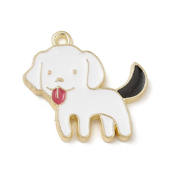 PandaHall Alloy Enamel Pendants, Light Gold, Dog Charms, White, 19x21x2mm, Hole: 1.5mm Alloy+Enamel Dog White
PandaHall Alloy Enamel Pendants, Light Gold, Dog Charms, White, 19x21x2mm, Hole: 1.5mm Alloy+Enamel Dog White