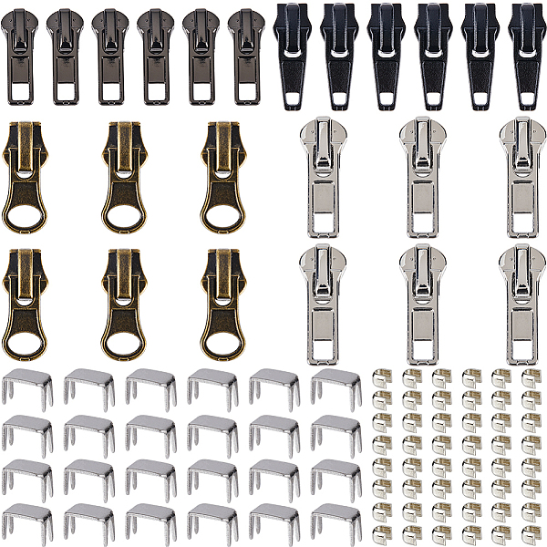 PandaHall Gorgecraft Alloy Replacement Zipper Sliders, and Brass Zipper stopers Top Bottom Stops for Luggage Suitcase Backpack Jacket Bags...
PandaHall Gorgecraft Alloy Replacement Zipper Sliders, and Brass Zipper stopers Top Bottom Stops for Luggage Suitcase Backpack Jacket Bags...