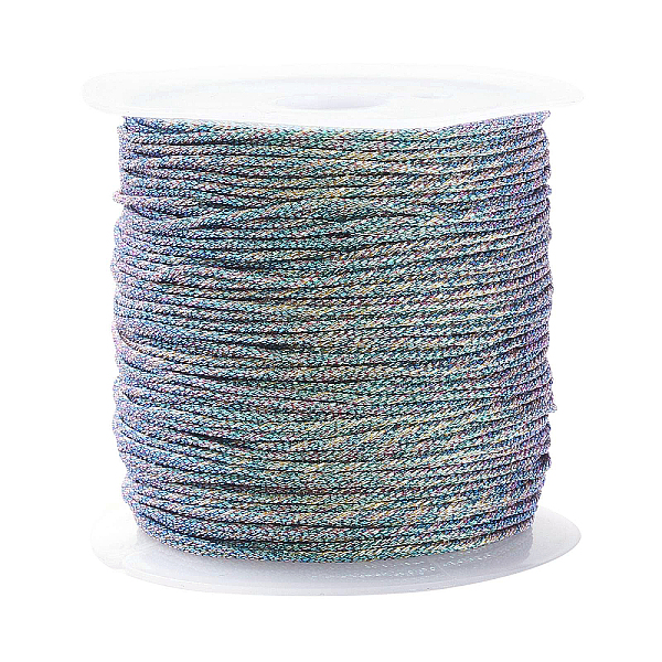 PandaHall 1 Roll 12-Ply Jewelry Braided Thread, Polyester Metallic Thread, Colorful, 0.8mm, about 27.34 Yards(25m)/Roll Metallic Cord
PandaHall 1 Roll 12-Ply Jewelry Braided Thread, Polyester Metallic Thread, Colorful, 0.8mm, about 27.34 Yards(25m)/Roll Metallic Cord