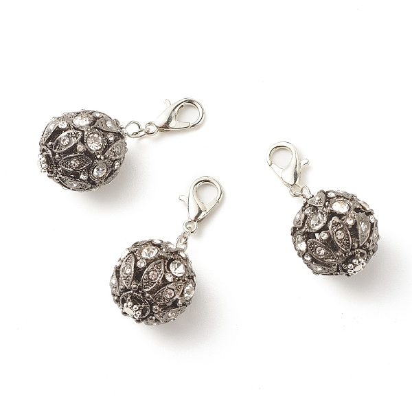 PandaHall Alloy Crystal Rhinestone Pendant Decorations, with Zinc Alloy Lobster Claw Clasps, Round, Gunmetal & Platinum, 48mm, Pendant..., Clear
PandaHall Alloy Crystal Rhinestone Pendant Decorations, with Zinc Alloy Lobster Claw Clasps, Round, Gunmetal & Platinum, 48mm, Pendant..., Clear
