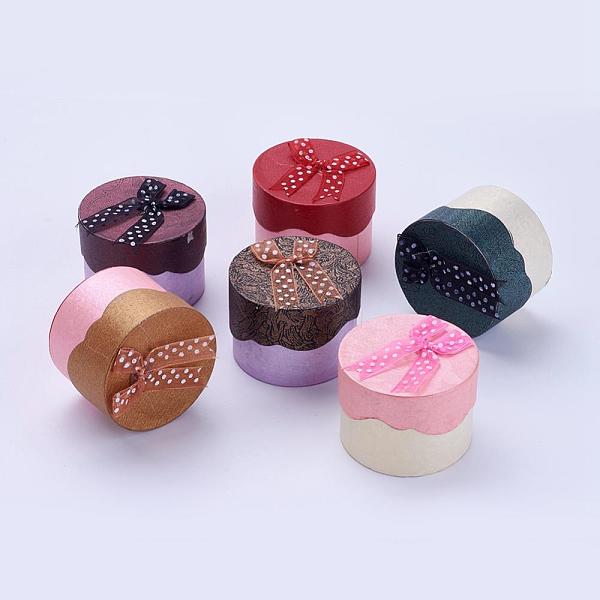 PandaHall Cardboard Ring Boxes, with Ribbon Bowknot, Flat Round, Mixed Color, 54x39mm Paper Round Multicolor
PandaHall Cardboard Ring Boxes, with Ribbon Bowknot, Flat Round, Mixed Color, 54x39mm Paper Round Multicolor