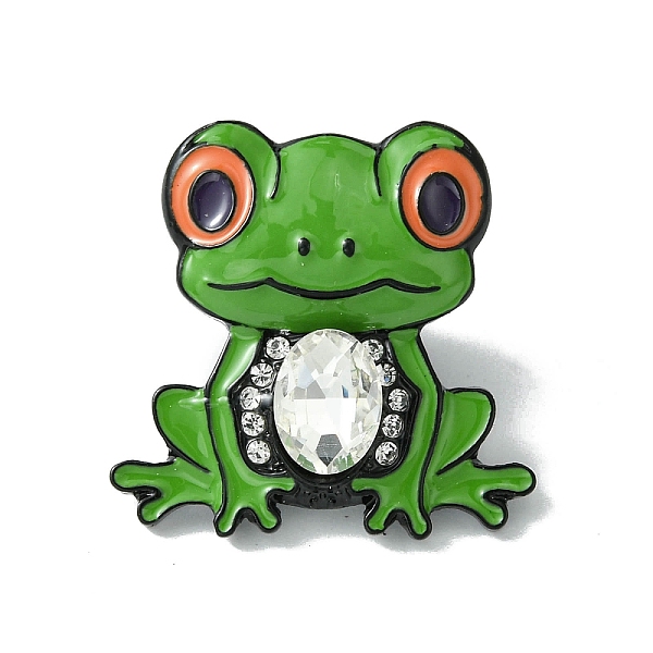 PandaHall Black Alloy with Rhinestone Brooches, Frog Enamel Pins, for Backpack Clothes, Lime Green, 23.5x24x5mm Alloy+Enamel Frog Clear
PandaHall Black Alloy with Rhinestone Brooches, Frog Enamel Pins, for Backpack Clothes, Lime Green, 23.5x24x5mm Alloy+Enamel Frog Clear