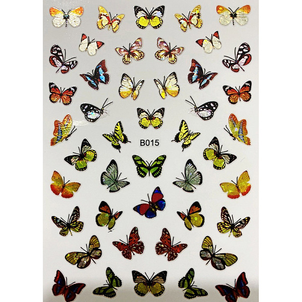 PandaHall Laser Butterfly Nail Polish Foil Adhesive Decals, for Nail Art Tips Charms Accessories Decoration, Yellow Green, 96x64mm Paper...
PandaHall Laser Butterfly Nail Polish Foil Adhesive Decals, for Nail Art Tips Charms Accessories Decoration, Yellow Green, 96x64mm Paper...