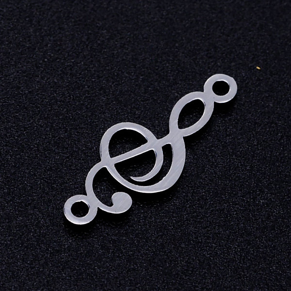 PandaHall 201 Stainless Steel Links connectors, Treble Clef, Stainless Steel Color, 18.5x7x1mm, Hole: 1.2mm 201 Stainless Steel Musical Note
PandaHall 201 Stainless Steel Links connectors, Treble Clef, Stainless Steel Color, 18.5x7x1mm, Hole: 1.2mm 201 Stainless Steel Musical Note