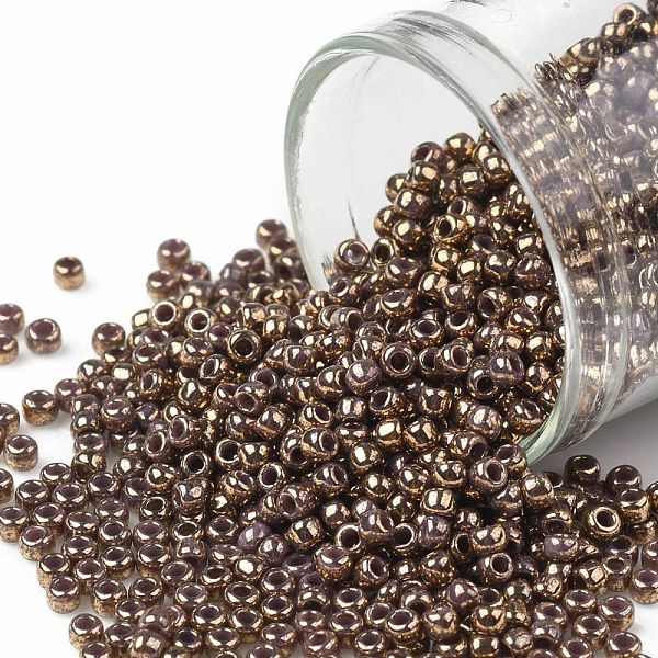 PandaHall TOHO Round Seed Beads, Japanese Seed Beads, (1704) Gilded Marble Lavender, 11/0, 2.2mm, Hole: 0.8mm, about 1110pcs/bottle..., Purple
PandaHall TOHO Round Seed Beads, Japanese Seed Beads, (1704) Gilded Marble Lavender, 11/0, 2.2mm, Hole: 0.8mm, about 1110pcs/bottle..., Purple