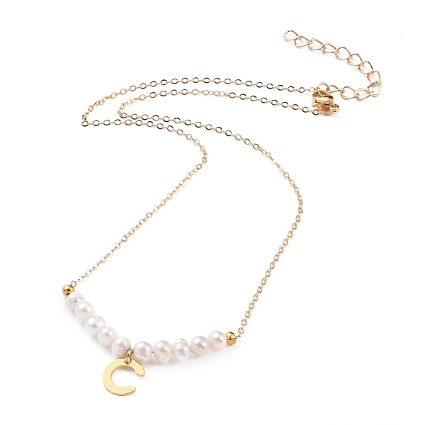 PandaHall Natural Freshwater Pearl Pendant Necklaces, with Brass Cable Chains, 304 Stainless Steel Letter Charms and Lobster Claw Clasps...
PandaHall Natural Freshwater Pearl Pendant Necklaces, with Brass Cable Chains, 304 Stainless Steel Letter Charms and Lobster Claw Clasps...