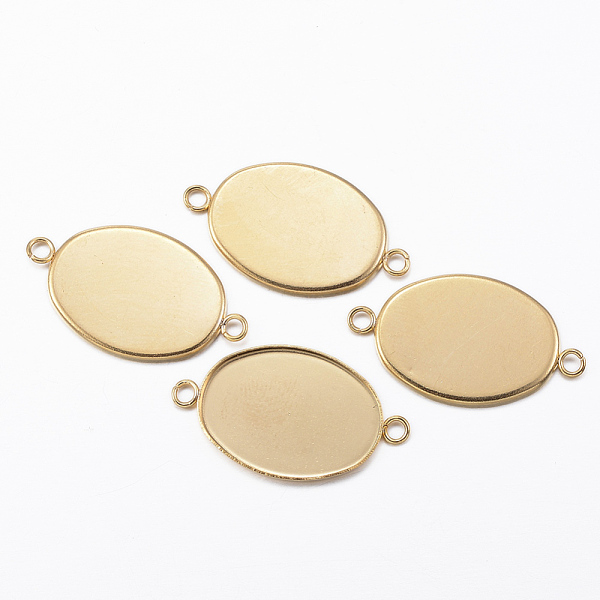 PandaHall Ion Plating(IP) 304 Stainless Steel Cabochon Connector Settings, Plain Edge Bezel Cups, Oval, Golden, Tray: 18.5x13.5mm...
PandaHall Ion Plating(IP) 304 Stainless Steel Cabochon Connector Settings, Plain Edge Bezel Cups, Oval, Golden, Tray: 18.5x13.5mm...