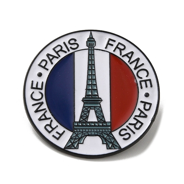 PandaHall Enamel Pins, Black Alloy Brooches for Backpack Clothes, Flat Round , Eiffel Tower, 35x1.5mm Alloy+Enamel Eiffel Tower
PandaHall Enamel Pins, Black Alloy Brooches for Backpack Clothes, Flat Round , Eiffel Tower, 35x1.5mm Alloy+Enamel Eiffel Tower