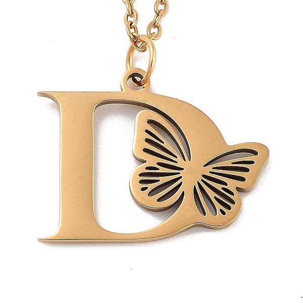 PandaHall Vacuum Plating 201 Stainless Steel Necklaces, Letter D,12.09 inch(30.7cm) pendant: about 17x19mm. 201 Stainless Steel Letter D
PandaHall Vacuum Plating 201 Stainless Steel Necklaces, Letter D,12.09 inch(30.7cm) pendant: about 17x19mm. 201 Stainless Steel Letter D