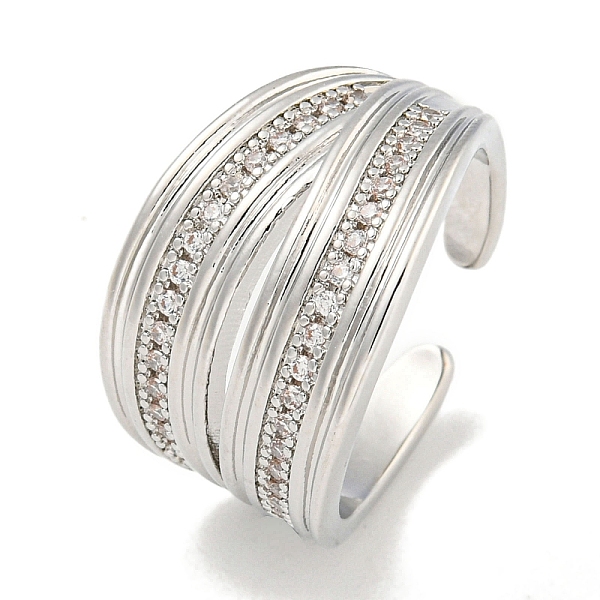 PandaHall Rack Plating Brass Micro Pave Cubic Zirconia Open Cuff Rings for Women, Long-Lasting Plated, Cadmium Free & Lead Free, Platinum..., Clear
PandaHall Rack Plating Brass Micro Pave Cubic Zirconia Open Cuff Rings for Women, Long-Lasting Plated, Cadmium Free & Lead Free, Platinum..., Clear