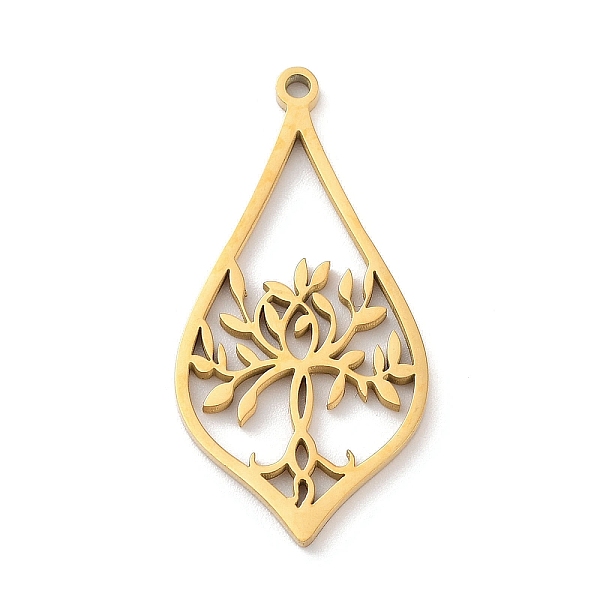 PandaHall 304 Stainless Steel Pendants, Laser Cut, Golden, Leaf with Tree Charm, 31.5x16x1mm, Hole: 1.5mm 304 Stainless Steel Leaf
PandaHall 304 Stainless Steel Pendants, Laser Cut, Golden, Leaf with Tree Charm, 31.5x16x1mm, Hole: 1.5mm 304 Stainless Steel Leaf