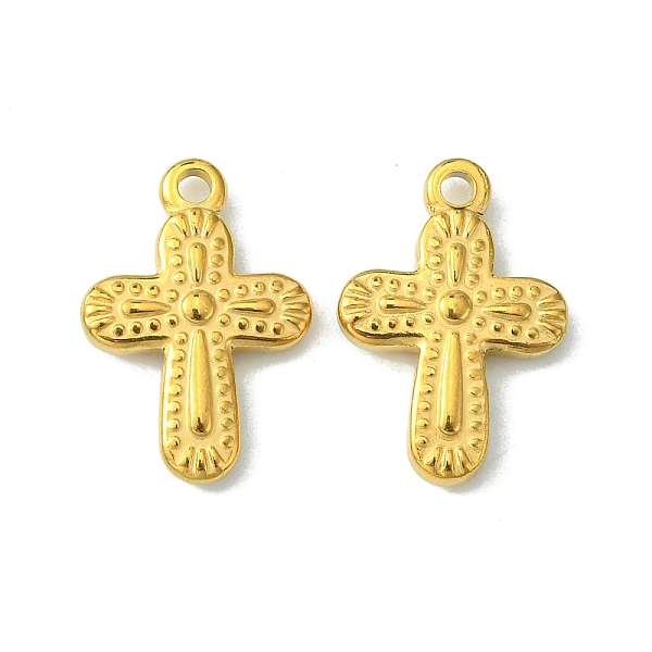 PandaHall 304 Stainless Steel Pendants, Cross Charms, Golden, 19x13x3mm, Hole: 1.8mm 304 Stainless Steel Cross
PandaHall 304 Stainless Steel Pendants, Cross Charms, Golden, 19x13x3mm, Hole: 1.8mm 304 Stainless Steel Cross