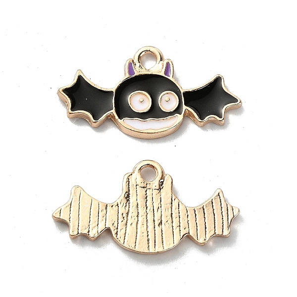 PandaHall Halloween Rack Plating Alloy Enamel Pendants, Light Gold, Bat Charm, Black, 13x24x2mm, Hole: 1.8mm Alloy+Enamel Bat Black
PandaHall Halloween Rack Plating Alloy Enamel Pendants, Light Gold, Bat Charm, Black, 13x24x2mm, Hole: 1.8mm Alloy+Enamel Bat Black