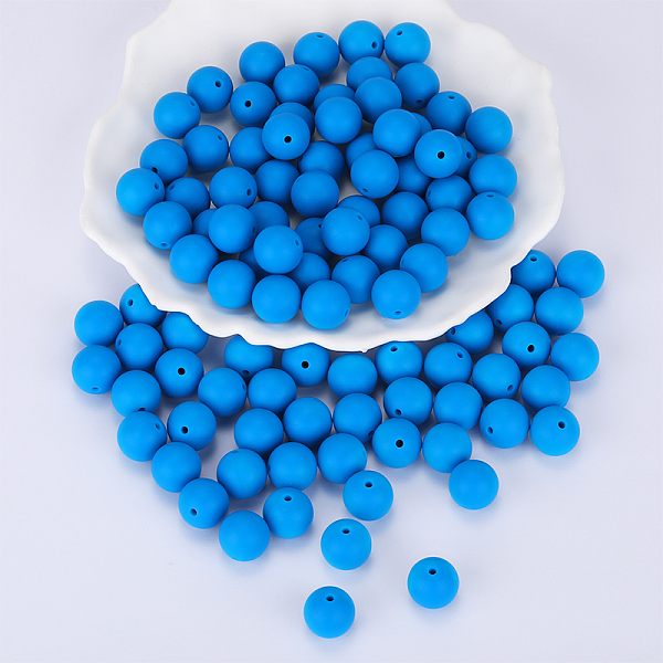 PandaHall Round Silicone Focal Beads, Chewing Beads For Teethers, DIY Nursing Necklaces Making, Royal Blue, 15mm, Hole: 2mm Silicone Round
PandaHall Round Silicone Focal Beads, Chewing Beads For Teethers, DIY Nursing Necklaces Making, Royal Blue, 15mm, Hole: 2mm Silicone Round