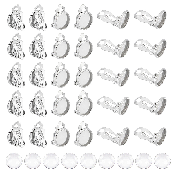 PandaHall UNICRAFTALE 80 Sets 10mm Clip-on Earring Tray Blank Cabochon Clip-on Earring with Cabochons 316 Stainless Steel DIY Earring...
PandaHall UNICRAFTALE 80 Sets 10mm Clip-on Earring Tray Blank Cabochon Clip-on Earring with Cabochons 316 Stainless Steel DIY Earring...