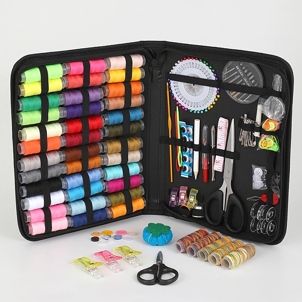 PandaHall 206PCS DIY Sewing Tool Kits, Including 41 Colors Sewing Thread, Needles, Stitch Marker, Scissors, Cushions, Easy Automatic..., Multicolor
PandaHall 206PCS DIY Sewing Tool Kits, Including 41 Colors Sewing Thread, Needles, Stitch Marker, Scissors, Cushions, Easy Automatic..., Multicolor