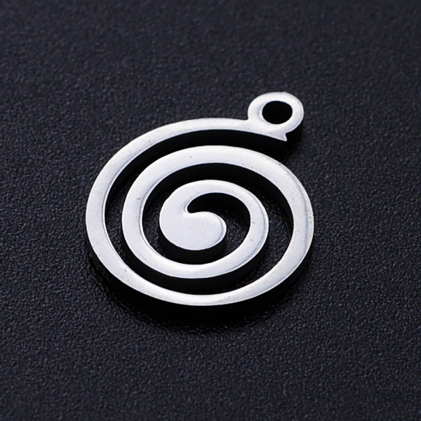 PandaHall 201 Stainless Steel Filigree Charms, Vortex, Stainless Steel Color, 15x11.5x1mm, Hole: 1.5mm 201 Stainless Steel Flat Round
PandaHall 201 Stainless Steel Filigree Charms, Vortex, Stainless Steel Color, 15x11.5x1mm, Hole: 1.5mm 201 Stainless Steel Flat Round