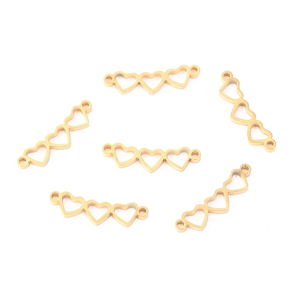 PandaHall Stainless Steel Links Connectors, Connected Heart, Golden, 15x4x1.1mm, Hole: 1mm Stainless Steel Heart
PandaHall Stainless Steel Links Connectors, Connected Heart, Golden, 15x4x1.1mm, Hole: 1mm Stainless Steel Heart
