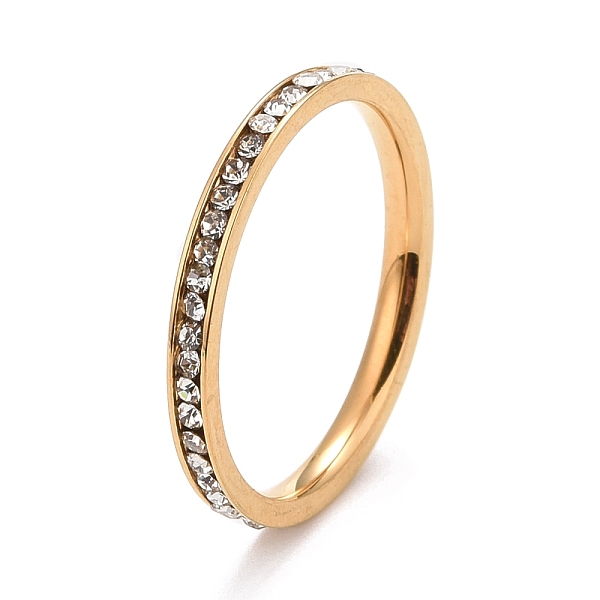 PandaHall 304 Stainless Steel Rhinestone Rings, Golden, US Size 7(17.3mm) 304 Stainless Steel Clear
PandaHall 304 Stainless Steel Rhinestone Rings, Golden, US Size 7(17.3mm) 304 Stainless Steel Clear