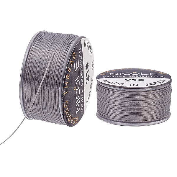 PandaHall Nylon Beading Thread, Seed Bead Thread, Nylon String for Jewelry Beading Bracelets Making, Dark Gray, 0.1mm, about 50.31 Yards...
PandaHall Nylon Beading Thread, Seed Bead Thread, Nylon String for Jewelry Beading Bracelets Making, Dark Gray, 0.1mm, about 50.31 Yards...