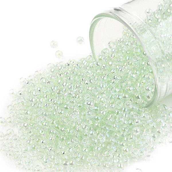 PandaHall TOHO Round Seed Beads, Japanese Seed Beads, (172) Pale Green Transparent Rainbow, 11/0, 2.2mm, Hole: 0.8mm, about 1110pcs/10g...
PandaHall TOHO Round Seed Beads, Japanese Seed Beads, (172) Pale Green Transparent Rainbow, 11/0, 2.2mm, Hole: 0.8mm, about 1110pcs/10g...