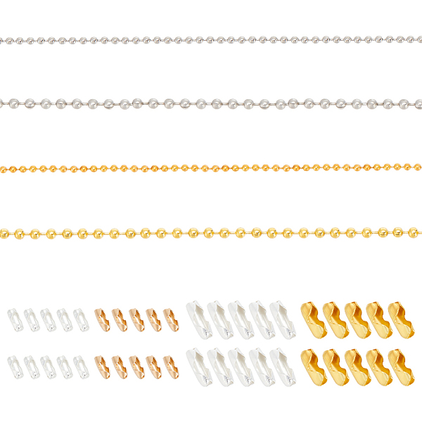 PandaHall Globleland 2 Style 2 Colors Iron Ball Bead Chains Necklace Making Kits, with Ball Chain Connectors, Platinum & Golden, Iron Ball...
PandaHall Globleland 2 Style 2 Colors Iron Ball Bead Chains Necklace Making Kits, with Ball Chain Connectors, Platinum & Golden, Iron Ball...