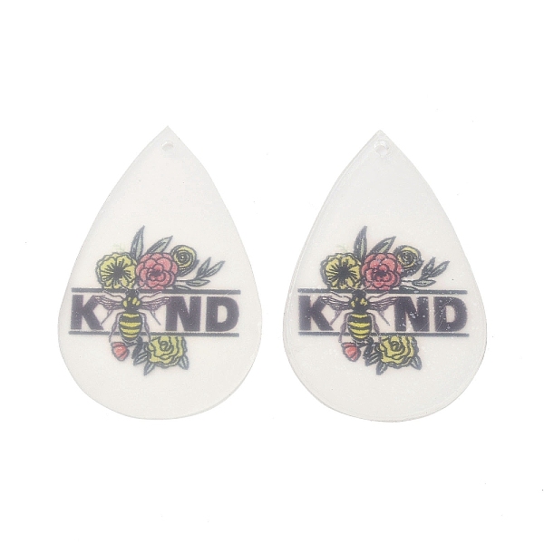 PandaHall Acrylic Pendants, Teardrop, Flower, 56.5x37x1.7mm, Hole: 2.5mm Acrylic Flower
PandaHall Acrylic Pendants, Teardrop, Flower, 56.5x37x1.7mm, Hole: 2.5mm Acrylic Flower