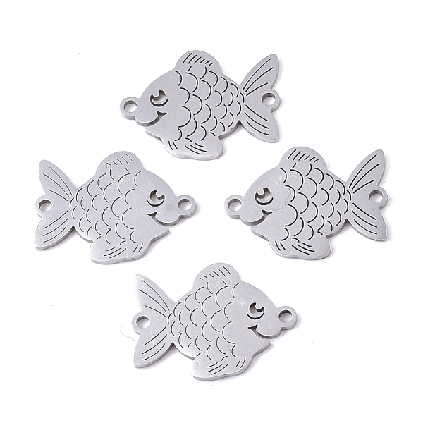 PandaHall 201 Stainless Steel Links connectors, Laser Cut Links, Goldfish, Stainless Steel Color, 13.5x18x1mm, Hole: 1.4mm 201 Stainless...
PandaHall 201 Stainless Steel Links connectors, Laser Cut Links, Goldfish, Stainless Steel Color, 13.5x18x1mm, Hole: 1.4mm 201 Stainless...