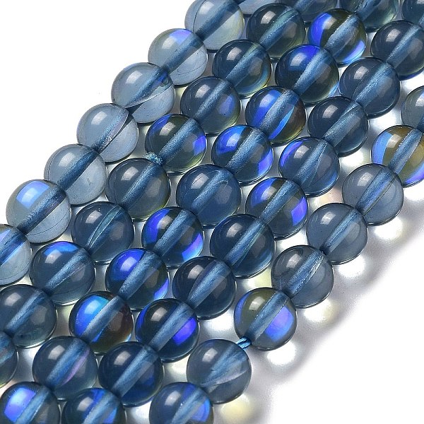 PandaHall Synthetic Moonstone Beads Strands, Round, Steel Blue, 8mm, Hole: 1mm, about 23~24pcs/strand, 7.09~7.32 inch(18~18.6cm) Moonstone...
PandaHall Synthetic Moonstone Beads Strands, Round, Steel Blue, 8mm, Hole: 1mm, about 23~24pcs/strand, 7.09~7.32 inch(18~18.6cm) Moonstone...