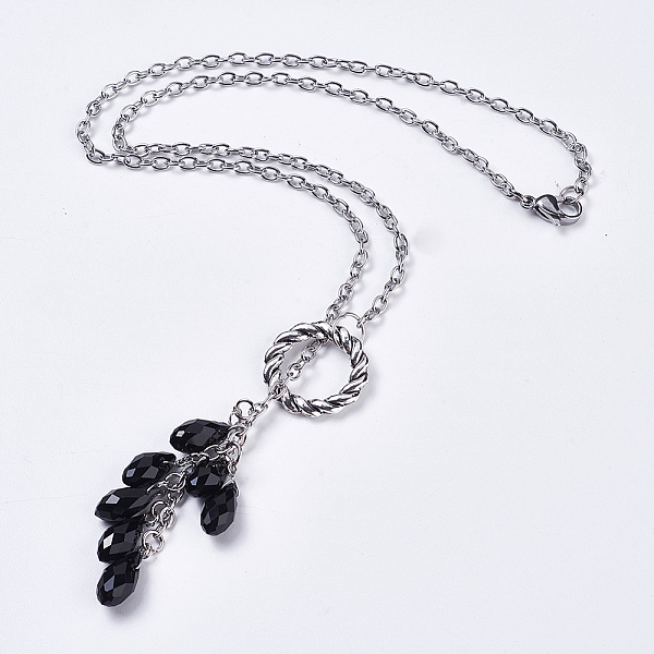 PandaHall Iron Cable Chains Lariat Necklaces, with Electroplate Glass Pendants, Tibetan Style Pendants, Platinum, Mixed Color, 18.1 inch..., Multicolor
PandaHall Iron Cable Chains Lariat Necklaces, with Electroplate Glass Pendants, Tibetan Style Pendants, Platinum, Mixed Color, 18.1 inch..., Multicolor